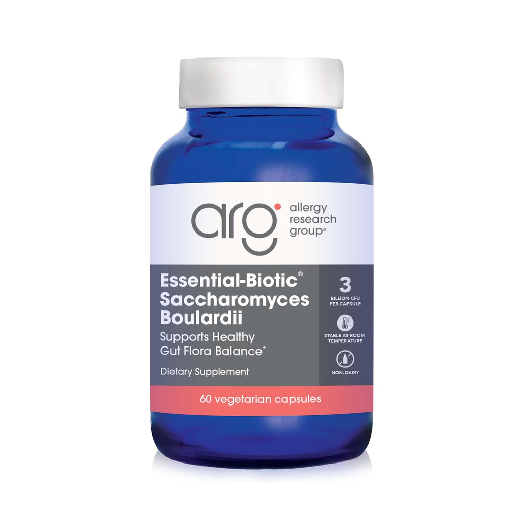 ARG Essential-Biotic Saccharomyces Boulardii - 9 Billion CFU Probiotic Yeast - Gastrointestinal Balance & Immune Function Support - Vegetarian - 20 Servings - 60 Capsules