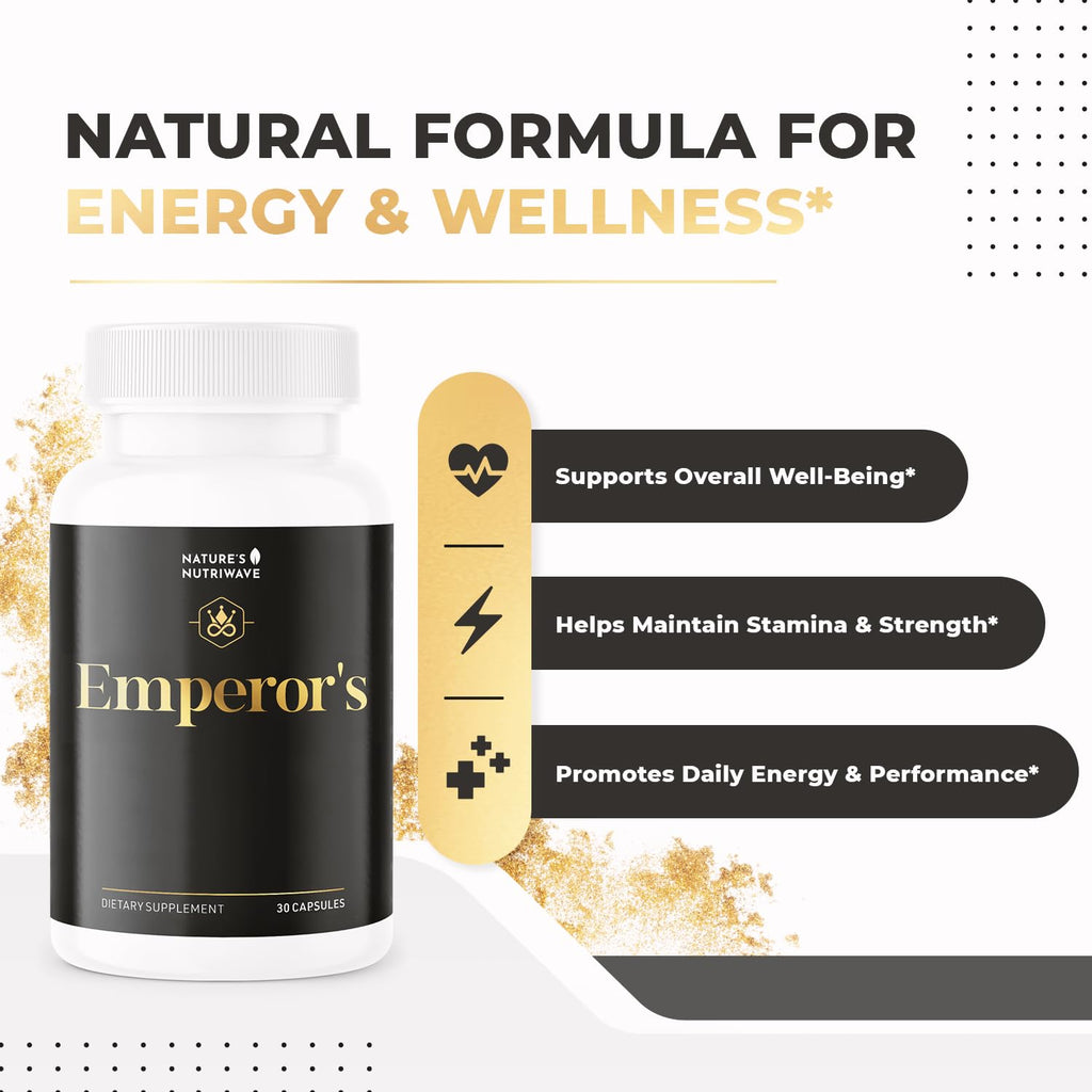 Emperor's Vigor Tonic – Herbal Formula – 60 Capsules, 6 Month Supply