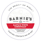 Barnie's Coffee Santa's White Christmas Single Serve Coffee Pods with Coconut, Vanilla, and Caramel Flavors, Medium Roast Arabica Coffee Beans Compatible with Keurig Brewers, 48 Count