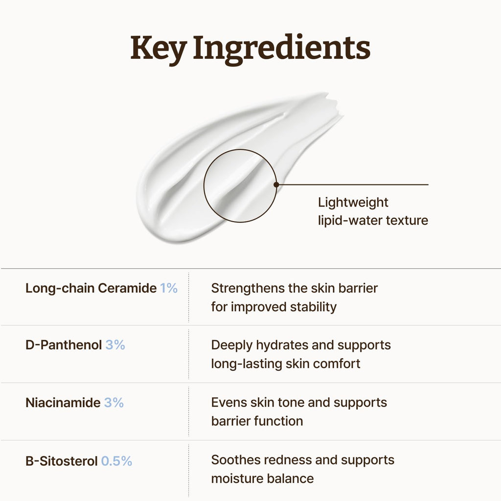 Dr. Reju-All Advanced LC-Ceramide Barrier Cream - Patented Long Chain Ceramide Deep Hydration - Lightweight Korean Face Moisturizer for Strengthening Skin Barrier - 1.69 Fl Oz