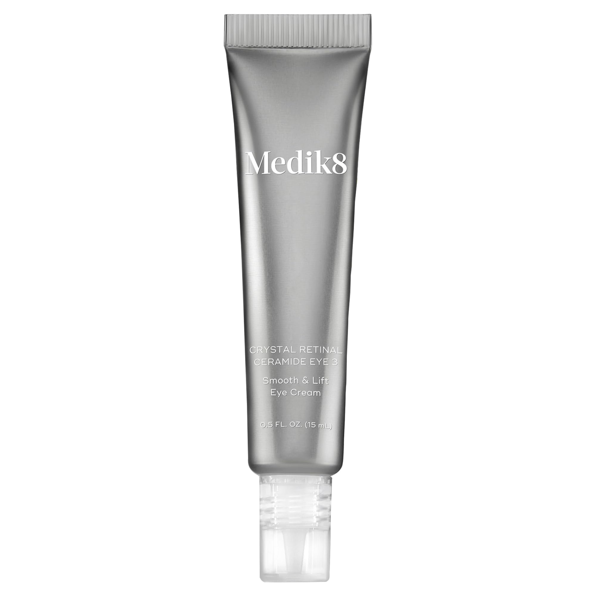 Medik8 Crystal Retinal Ceramide Eye 3 - Lifting Eye Cream with Vitamin A - Smoothing Under Eye Cream for Wrinkles and Sensitive Skin - 0.5 oz