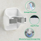 reliahom Broom Holder Wall Mount Mop Grippers organizer wall hanging, 3Pack