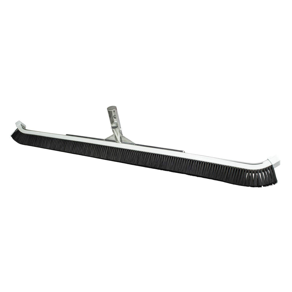 Poolmaster 36-Inch Extra-Wide Commercial Pool Brush, Heavy-Duty Aluminum Back, Curved Head with Nylon Bristles, Safe for Vinyl, Gunite, Fiberglass and Concrete Pools