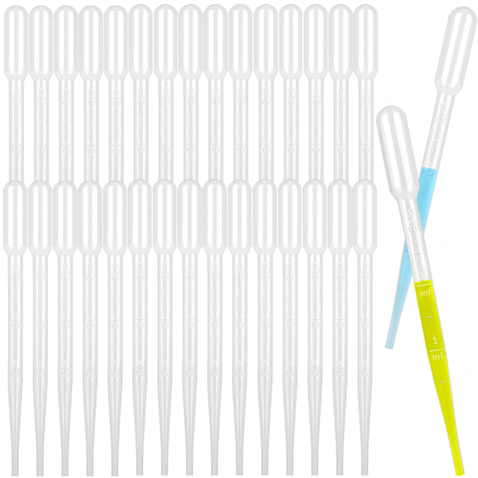 moveland 1000PCS 3ml Disposable Plastic Transfer Pipettes for Lab, Oil, Art