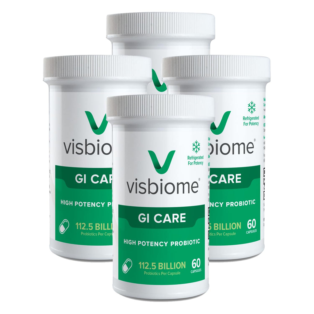 Visbiome® GI Care - High Potency Probiotic - 112.5 Billion CFU Live Probiotics, Original De Simone Formulation, Made in USA, 240 Capsules.
