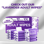 OPTEEL Adult Wipes For Elderly - 8"x13" Extra Large & Soft Wet Wipes for Adults Bathing - Incontinence Disposable Washcloths, Vitamin E & Aloe Infused for Men & Women 720ct (12 Packs of 60)