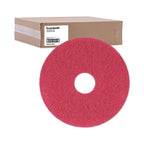 Boardwalk 4013RED Standard Floor Pads 13" dia Red 5/Carton