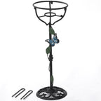 Cast Iron Gazing Globe Stand, 24.5" Gazing Ball Stand for Indoor Outdoor