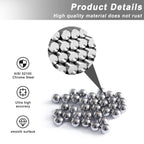 100 Pieces 1/2"(0.5'') Steel Bearing Balls Precision Bearing Steel Ball Assortment Kit(13mm)