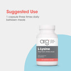 Allergy Research Group NutriCology L-Lysine 500 mg - Essential Amino Acid Supplement - Supports Collagen Formation, Calcium Absorption, Bone & Connective Tissue - 100 Servings - 100 Capsules