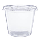 GUSTO 5.5 oz. Plastic Cups with Lids [200 Count] Desserts Containers