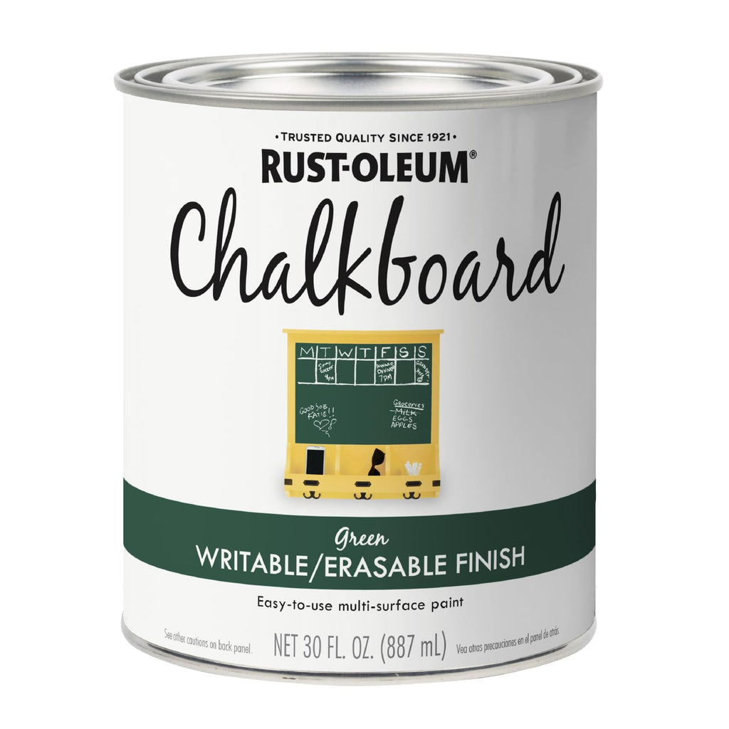 Rust-Oleum 206438 Chalkboard Brush-On Paint, 30 oz, Green