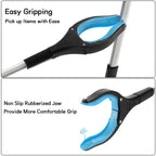 YOUEON 3 Pack Foldable Grabber Reacher Tool for Elderly, 32" Reacher Grabber Pickup Tool, Handy Trash Claw Grabber, Reaching Assist Tool for Trash Pick Up, Garden Nabber, Litter Picker, 3 Colors