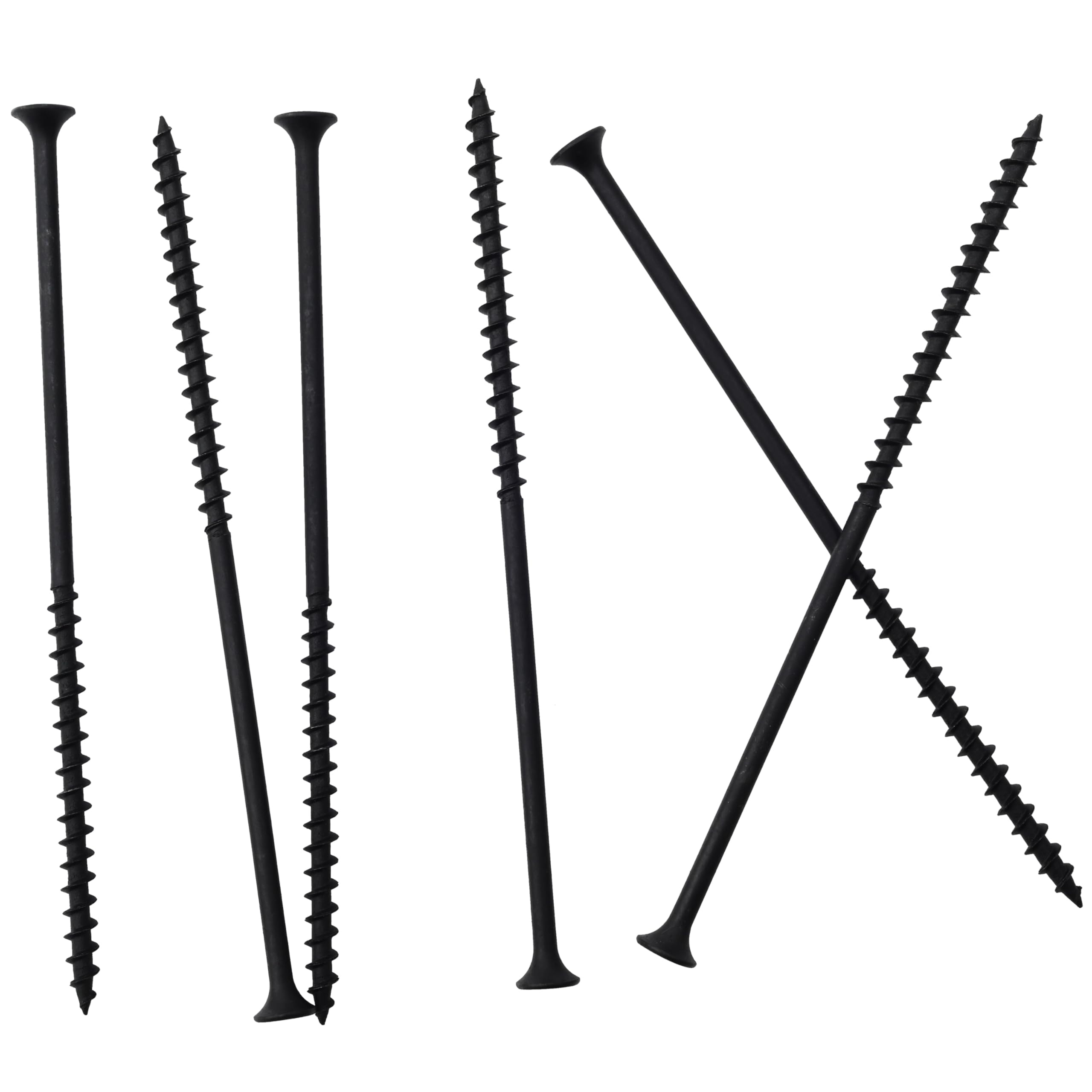JEGONFRI 45PCS #10 × 5" Coarse Thread Black Drywall Screws, Wood Screws