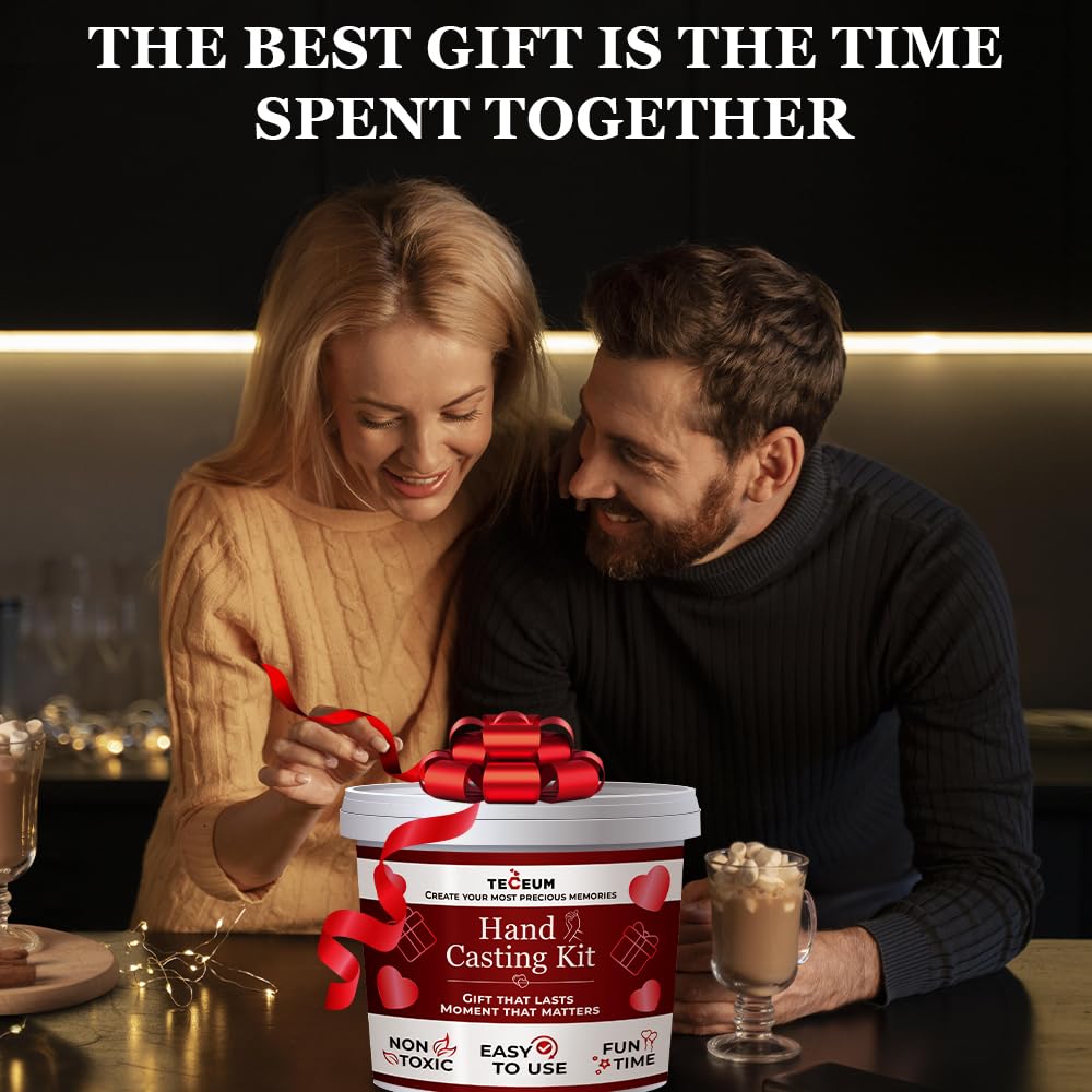 TECEUM Hand Casting Kit – Unique Gift for Couples, Family, Babies & Adults