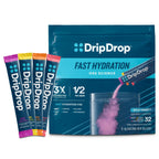DripDrop Hydration Electrolyte Powder Packets, Bold Variety Pack, 32 Count