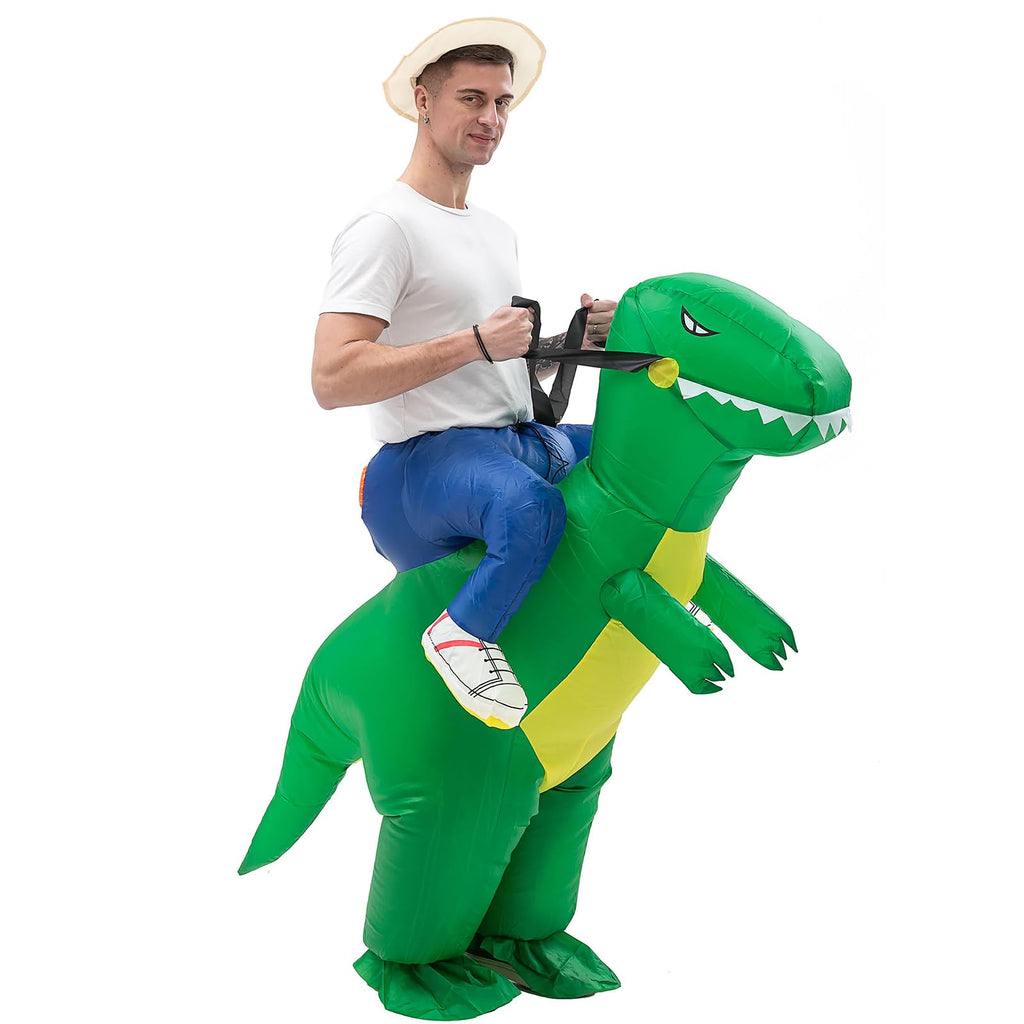 IRETG Inflatable Dinosaur Costume Adults, Funny Blow Up Suit Halloween