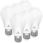 Great Eagle A19 LED Light Bulbs 60 Watt Equivalent - UL Listed - Cool White 4000K LED Light Bulb - 9W Non Dimmable, 800 Lumens (6 Pack)