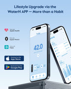 WaterH BOOST Smart Water Bottle Tracker with Reminder, Black, 32oz