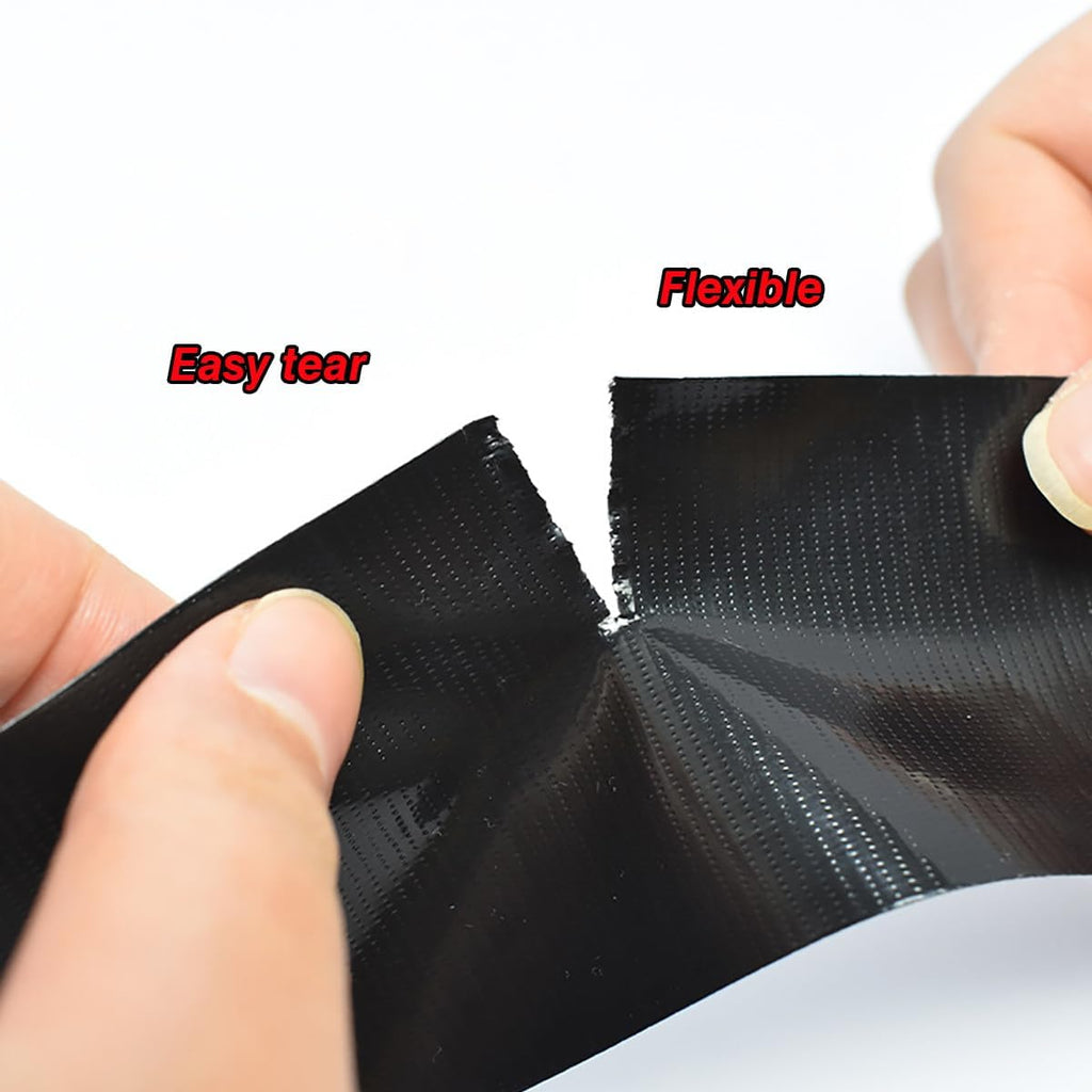 XUXU 3Pack Black Duct Tape Heavy Duty Waterproof 60 Yards x 2 Inch Total