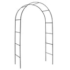 Skypatio Outdoor Flower Garden Arch Trellis 7.8Ft High x 4.6Ft Wide, Metal Garden Pergola Arbor for Climbing Plants, Black