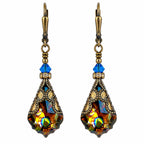 HisJewelsCreations Peacock Dangle Earrings adorned with Swarovski® Crystals