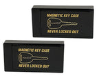 2 Hide A Key Magnetic Under Car Spare Key Holder So You Never Locked Out of Home Shed RV Boat Truck Office Storage Large ABS Case Key Hider Small Valubles Premium Magnet By ALAZCO