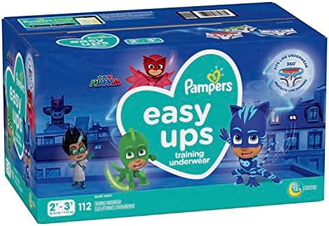 Pampers Easy Ups Training Pants Boys and Girls, 2T-3T (Size 4), 112 Count, Giant Pack