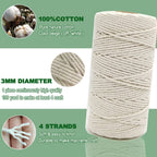 Easy Macrame Kits for Adults Beginners with Instruction Book