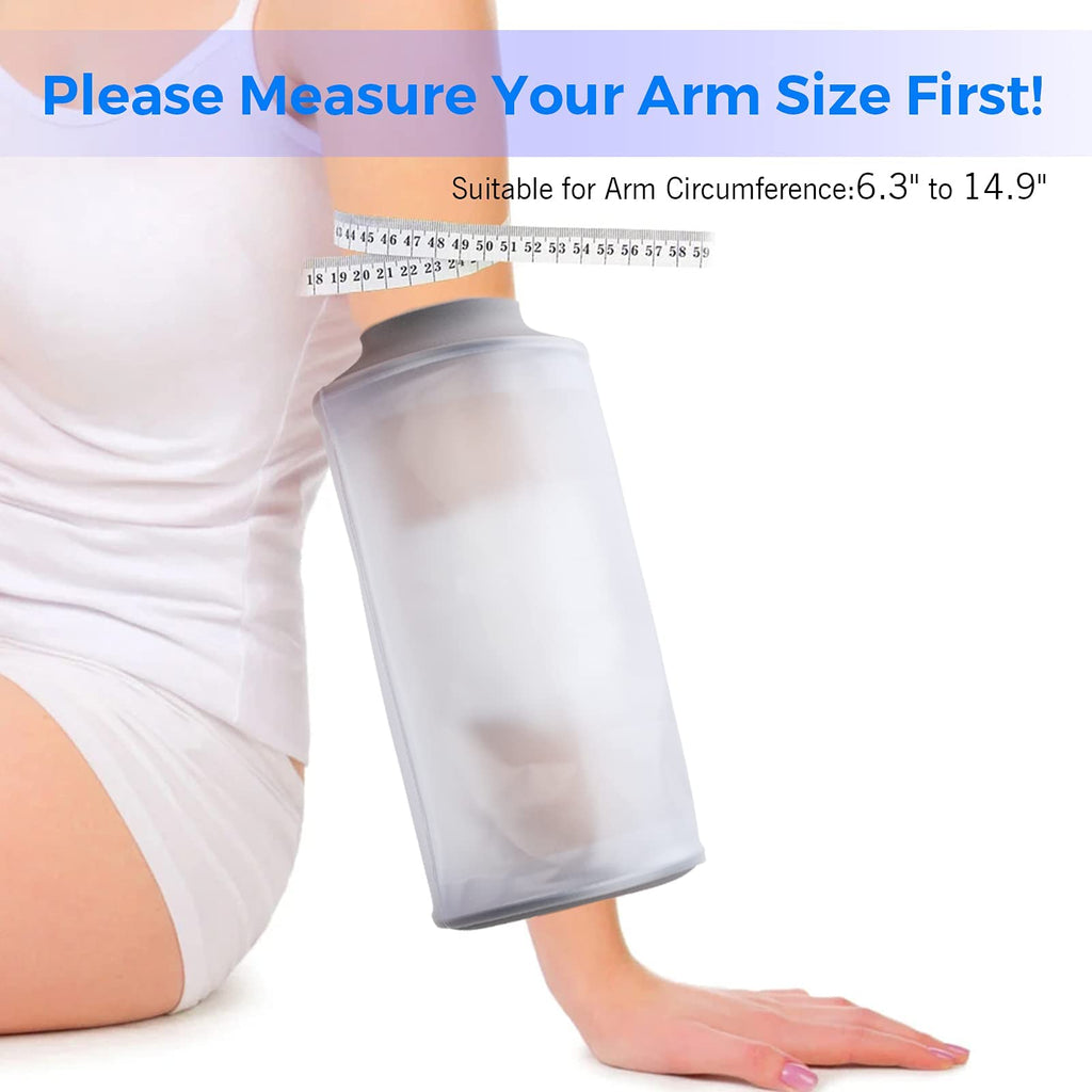 PICC Line Shower Cover, PICC Line Covers for Upper Arm, Reusable IV&PICC Line Sleeve, Waterproof Cast Covers for Shower Arm Sleeve Protector for Chemotherapy Broken Elbow Bandage Dressing Wound