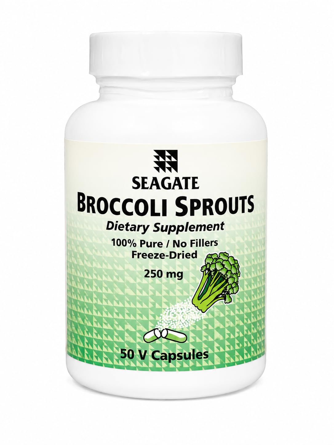Seagate Products Broccoli Sprouts 250 mg 50 Capsules
