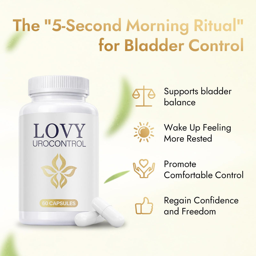 TakTuqa Lovy Urocontrol Capsules – Lovy Bladder Control Supplement with Magnesium, Cranberry & Pumpkin Seed, Herbal Blend for Men & Women, Non-GMO & Gluten Free – 60 Capsules
