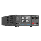 Jesverty DC Power Supply Variable, 0-80V 0-15A 1200W Switching DC Regulated Bench Power Supply with Encoder Knobs, 4-Digit LED Display, Temperature Controlled Fan, Aux Output Terminal - SPS-8015N