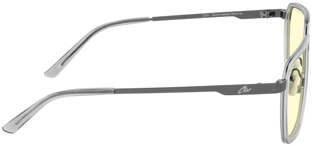 GUNNAR Gaming Glasses - ClixGaming Goggles Amber Lens - Blue Light Blocking Relieve Dry Eye