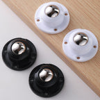 Dear Self Adhesive Caster Wheels for Furniture, Storage Box, Trash Can - Stainless Steel Universal Pulley 360 Degree Rotating Swivel Wheels - 0.8 Inch Low Profile - White - 12 Pack