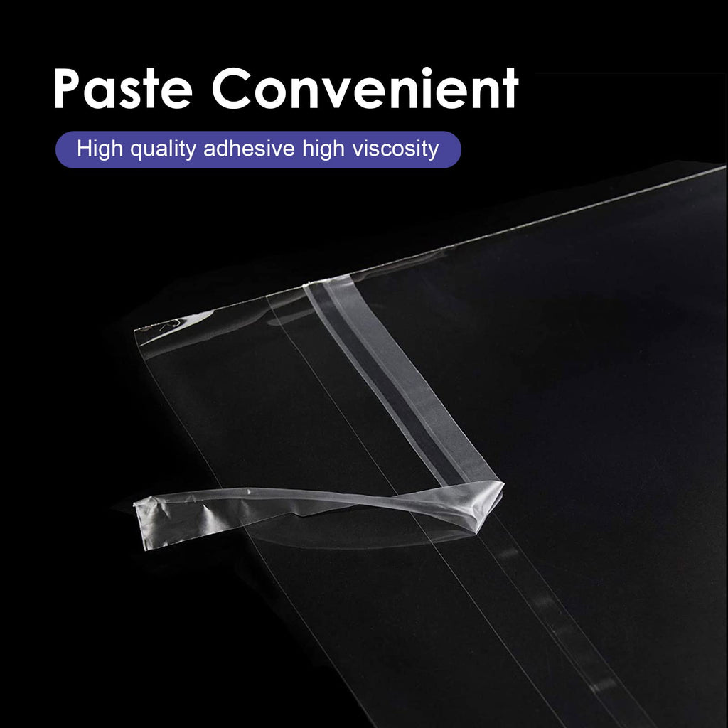 25 Pack Acid Free Crystal Sealed Clear Bags for 11x14 Art Prints, Photos