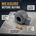 PRIME-LINE Door Knob Lock-Out Device, Keyed Alike, Diecast, Gray (1 Set)