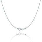 Jewlpire 925 Sterling Silver Chain Necklace Chain for Women, 1.1mm Cable Chain Necklace Upgraded Spring-Ring Clasp - Thin & Sturdy Women's Chains Necklaces 18 Inch
