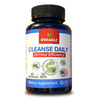 CRDT Gut Cleanse Detox for Women, Colon Cleanse & Gentle Herbal Supplements for Men, Powered with Senna Leaves, Plum, Chrysanthemum, Acacia Gum & Aloe Vera–40 Capsules (A01)