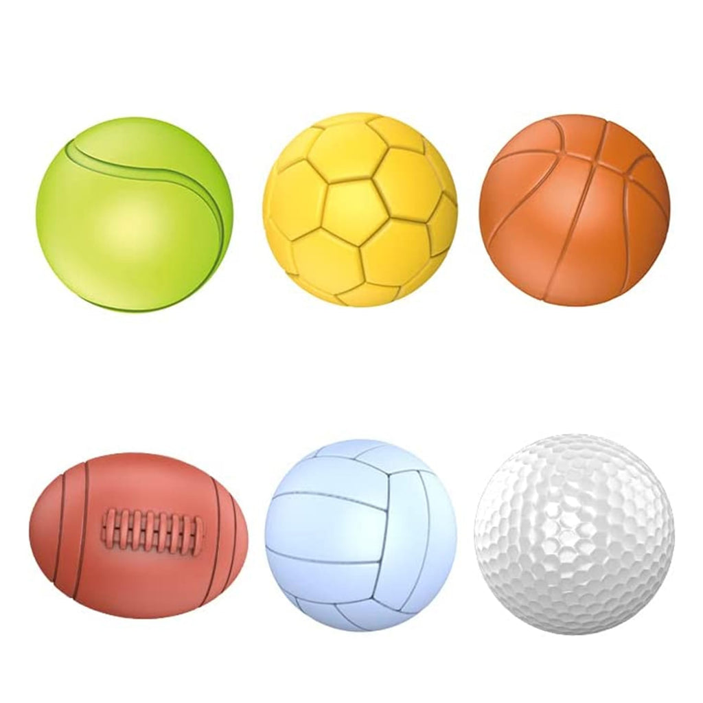 Baby Sensory Balls, Soft Rubber Balls for Toddlers 1-3, Montessori Sensory Bath Toys 6 to 12 Months, Kids Soccer Ball, Sport & Outdoors Baby Ball, 6 Rubber Soft Toys for Kids
