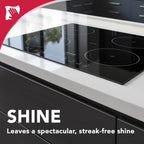Weiman Ceramic and Glass Cooktop - 10 Ounce - Stove Top Daily Cleaner Kit - 12 Ounce - Glass Induction Cooktop Cleaning Bundle for Heavy Duty Mess Cleans Burnt-on Food