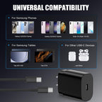 Type C Charger Fast Charging,4Pack 25W Super USB C Fast Charger Block