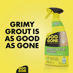 Goo Gone Grout and Tile Cleaner - 28 Ounce - Removes Tough Stains Dirt Caused by Mold Mildew Soap Scum and Hard Water Staining - Safe on Tile Ceramic Porcelain, pack of 2
