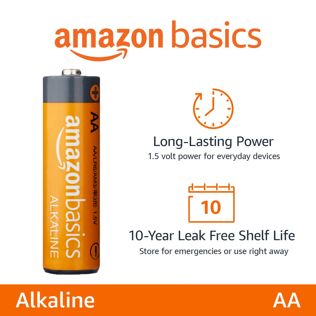Amazon Basics Alkaline Battery Combo Pack, Set of 20 AA and AAA Batteries (May Ship Separately)