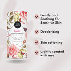 Herb & Root Rose Scented Talc-Free Dusting Powder for Women: Anti-Chafing Body Powder with Arrowroot and Oats, 6 oz