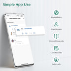 Keypad Smart Door Lock with Knob, Yamiry Keyless Entry Digital Lock with Handle, Fingerprint Electronic Knob for Front Door