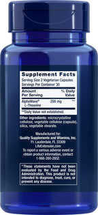 Life Extension L-Theanine, 60 Vegetarian Capsules (Pack of 2) - Amino Acid Derived from Tea - Gluten-Free, Non-GMO
