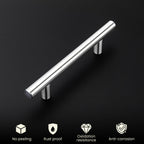 homdiy 15 Pack Brushed Nickel Cabinet Pulls 3 Inch Handles Stainless Steel Cabinet Hardware for Kitchen and Bathroom Cabinets, 5 Inch Overall Drawer Pull