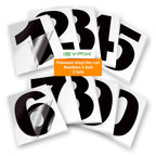 iSYFIX Black Vinyl Numbers Stickers,4 Inch Self Adhesive (2 Sets),Premium Decal Die Cut and Pre-Spaced for Mailbox, Signs, Window, Door, Cars, Trucks, Home, Address Number, Indoor or Outdoor