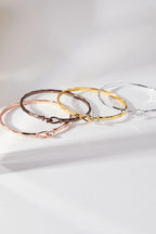 Alex and Ani Faceted Hook Tension Bracelet for Women - Polished Design, Comfortable Tension Clasp, Nickel-Free Bracelet for Women, Ideal Gift Jewelry